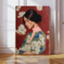 Female Flowers Portrait Art Print, thumbnail 1 of 4