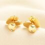 Molten Heart Stud Earrings, thumbnail 2 of 9