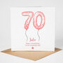 Personalised 70th Birthday Card Her, thumbnail 2 of 4