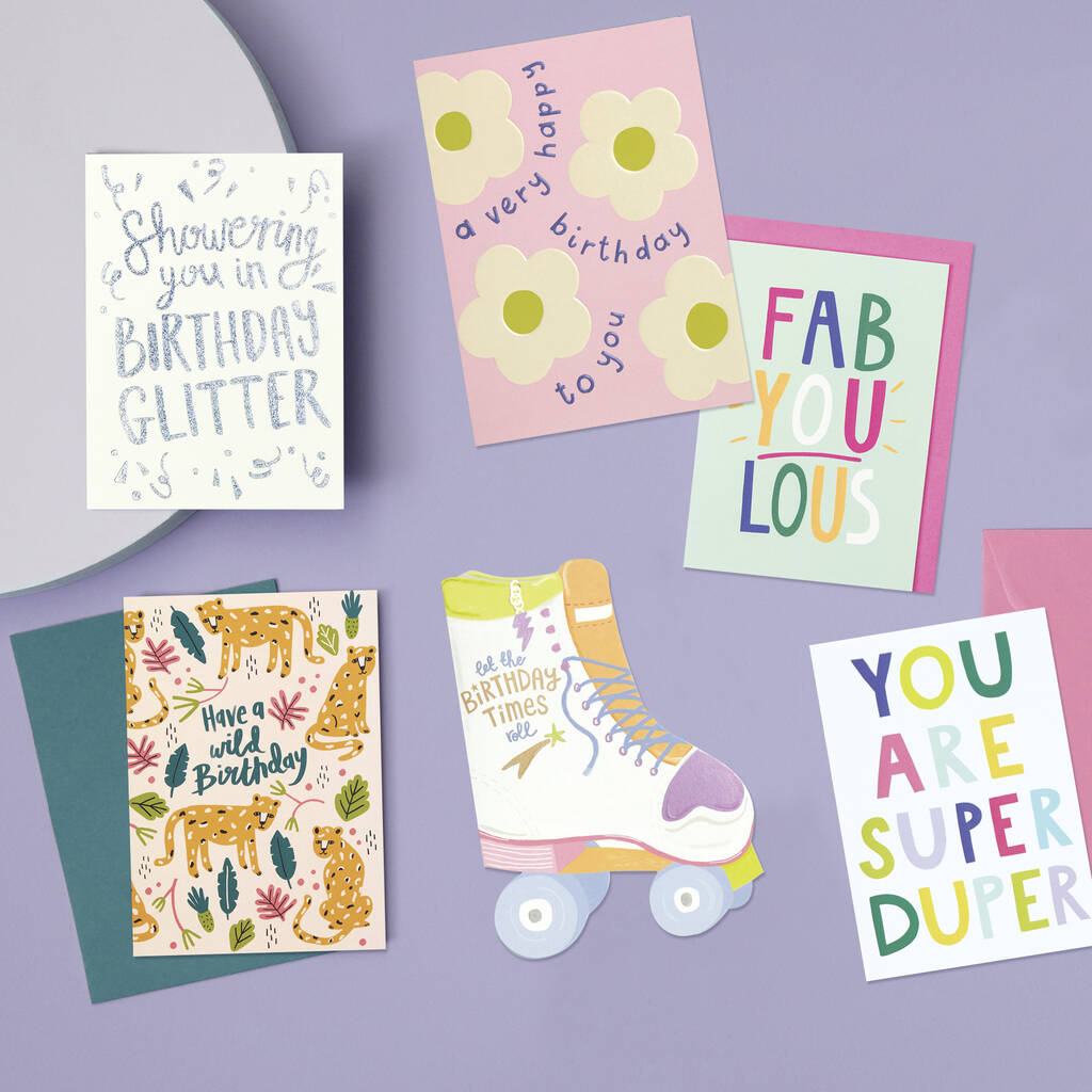 Birthday Card Bundle For Teenagers Set Of Six Cards By Raspberry birthday-card-bundle-for-teenagers-set-of-six-cards-by-raspberry