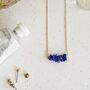 Lapis Lazuli Mini Crystal Necklace, thumbnail 1 of 5