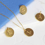 Personalised Initial Disc Necklace, thumbnail 1 of 6