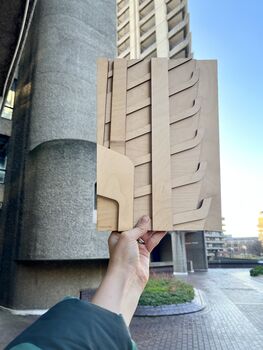 Plywood Barbican Tower Brutalist Architecture Picture, 2 of 7