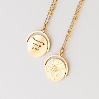 Evil Eye Spinner Necklace, 6 of 7