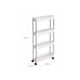 Four Tiers Narrow Slide Out Storage Trolley Cart, thumbnail 6 of 7