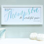 Personalised Wedding Mr And Mrs Framed Print, thumbnail 1 of 6
