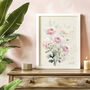 80th Birthday Birth Flower Print, thumbnail 1 of 2