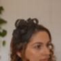 Black Looped Fascinator 'Joelle', thumbnail 2 of 8