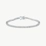 Sterling Silver 2mm Luxe Tennis Bracelet, thumbnail 2 of 2