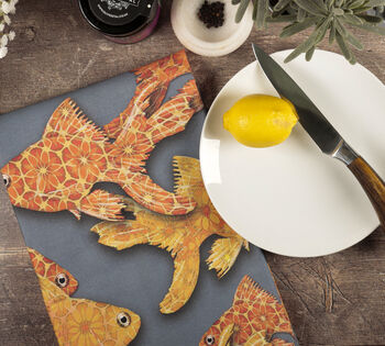 Goldfish Tea Towel | 100% Cotton | Made In England, 5 of 9