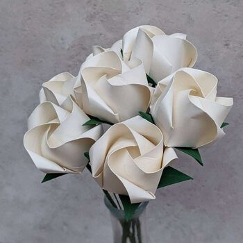 Origami Paper Roses Bouquet, Mother's Day Gift, 2 of 7