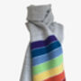 Rainbow And Pale Grey Merino Scarf, thumbnail 1 of 2