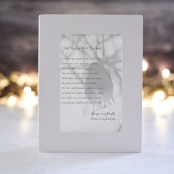 Personalised Missing You At Christmas Poem Card, 2 of 7