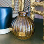 Amber Pumpkin Bud Vase, thumbnail 1 of 5