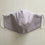 Men's Silk Lined Upcycled Cotton Face Mask, thumbnail 9 of 12