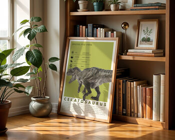 Ceratosaurus | Dinosaur Art Print, 6 of 8