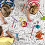 Colour In Giant Poster Tablecloth Seaside Personalse It, thumbnail 1 of 5