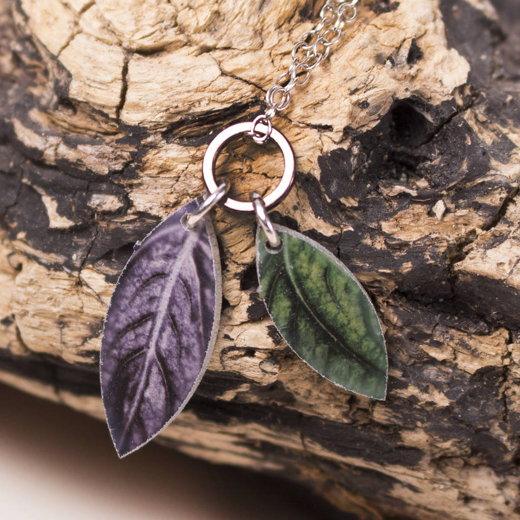 Leaf Charm Pendant Necklace, Jewellery Charm Gift By Gillian Arnold