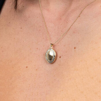 Personalised Solid 9ct Yellow Gold Family Locket, 3 of 10