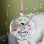 Baby's First Christmas Rainbow Penguin Bauble, thumbnail 10 of 12
