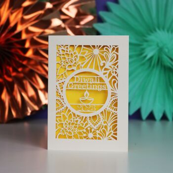 Papercut Diwali Card, 7 of 10