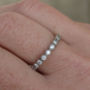 18ct White Gold Diamond Half Eternity Ring, thumbnail 1 of 3