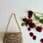 Shiraz Mini Kundan Pink And Gold Clutch, thumbnail 1 of 9