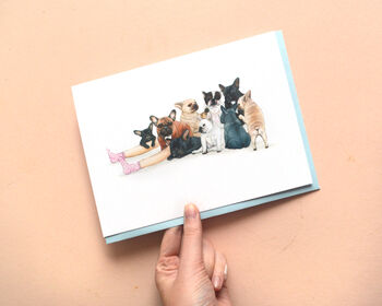 French Bulldog Funny Illustrated Greetings Card, 3 of 6