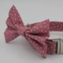 Pink Star Dog Bow Tie, thumbnail 2 of 6
