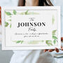 Personalised Framed Family Name Print, thumbnail 2 of 4