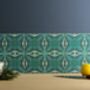'Malachite Twining' Green Blue Kitchen Tile, thumbnail 5 of 7