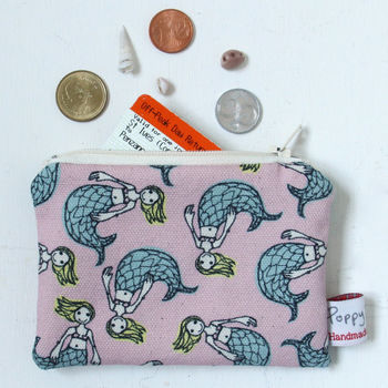 Mermaid Small Zipped Coin Purse, 2 of 3