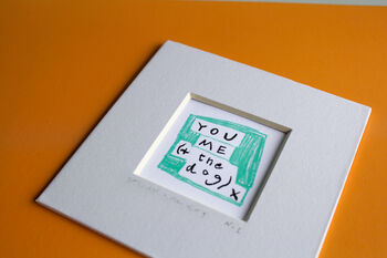 You, Me And The Dog Mini Art Print, 4 of 8