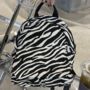Animal Zebra Print Small Backpack Bag, thumbnail 1 of 8