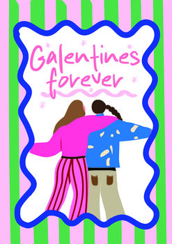 Galentines Forever Valentines A5 Card, 3 of 3