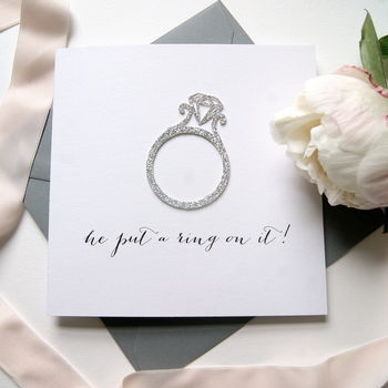 Engagement Card 'He Put A Ring On It', 2 of 9