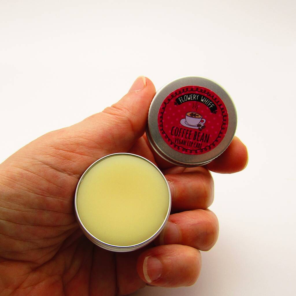 Coffee Bean Vegan Lip Balm By Flowery Whiff