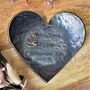 Personalised Iron Heart Dish, 6th Anniversary Gift, thumbnail 3 of 8