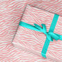 Pop Leopard Pink Wrapping Paper, thumbnail 1 of 3