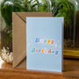 Blue Happy Birthday Card, thumbnail 4 of 9