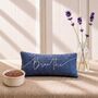 Breathe Embroidered Lavender Eye Pillow, thumbnail 1 of 7