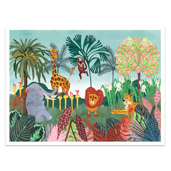 Safari Animal Jungle Art Print, 2 of 6
