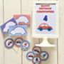 Car Personalised Party Decorations Pack, thumbnail 2 of 4