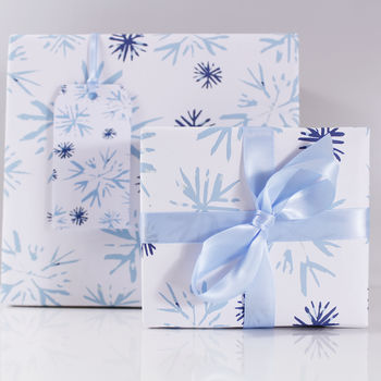 Christmas Snowflake Recycled Wrapping Paper, 8 of 10