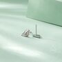 Sterling Silver Cute Robin Bird Stud Earrings, thumbnail 10 of 12