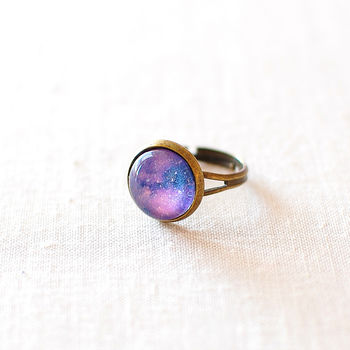 Purple Galaxy Ring By Juju Treasures | notonthehighstreet.com