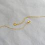 Yellow Gold Pendant Birthstone Necklace November Topaz, thumbnail 2 of 6