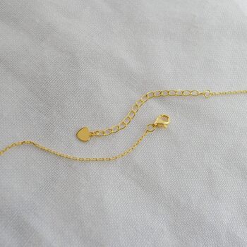 Yellow Gold Pendant Birthstone Necklace November Topaz, 2 of 6