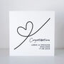 Personalised Sweeping Heart Engagement Card, thumbnail 2 of 8