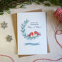 Mistletoe Robins First Married Christmas Card, thumbnail 5 of 9